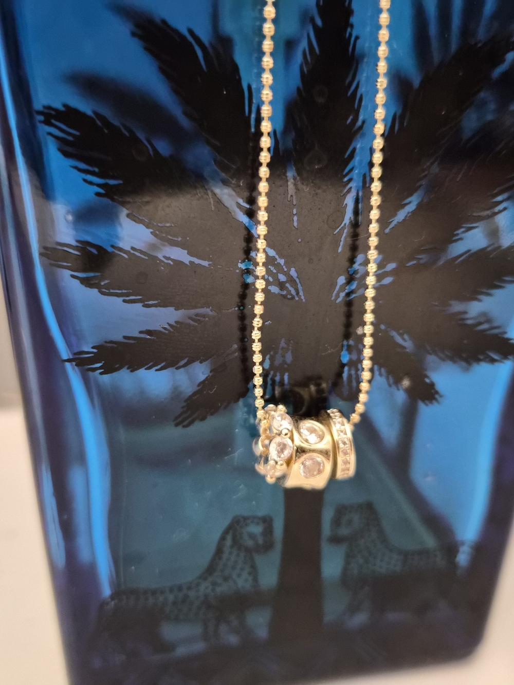 Melinda Marie Gold Crystal Dangle Pendant Necklace - Elegant Women’s Jewelry